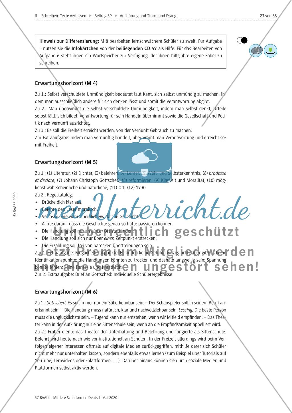 Aufklärung und Sturm und Drang meinUnterricht