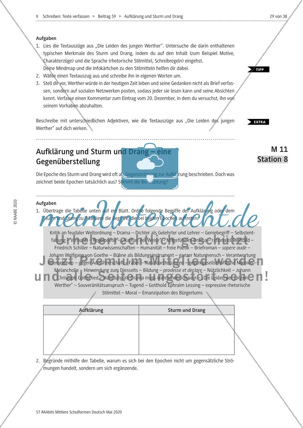 Aufklärung und Sturm und Drang meinUnterricht