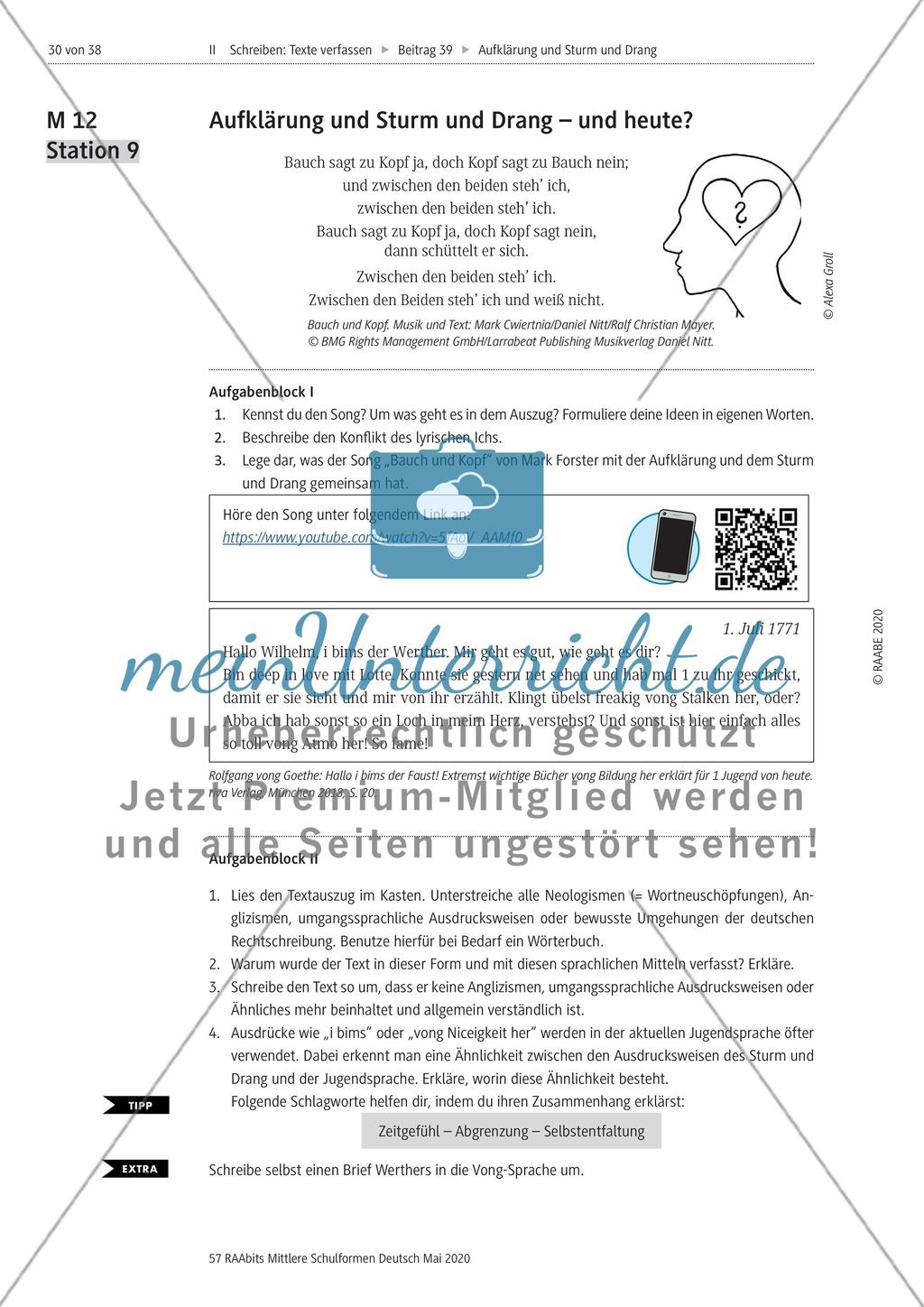 Aufklärung und Sturm und Drang meinUnterricht