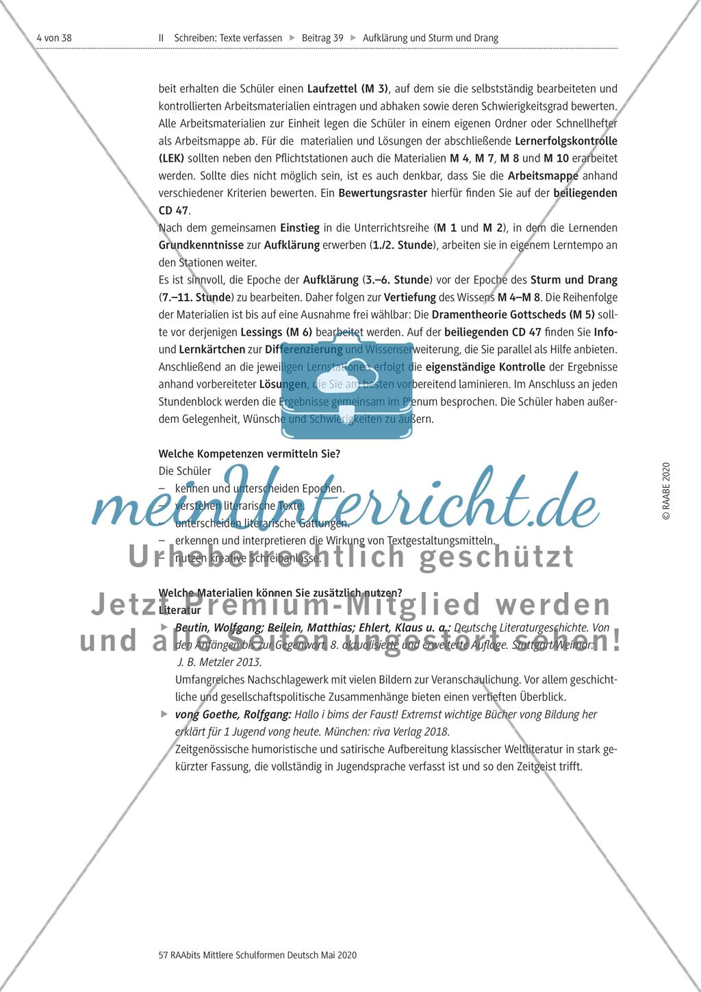 Aufklärung und Sturm und Drang meinUnterricht