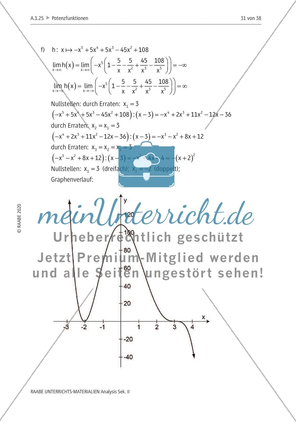 Potenzfunktionen Aufgaben MeinUnterricht potenzfunktionen-aufgaben-meinunterricht