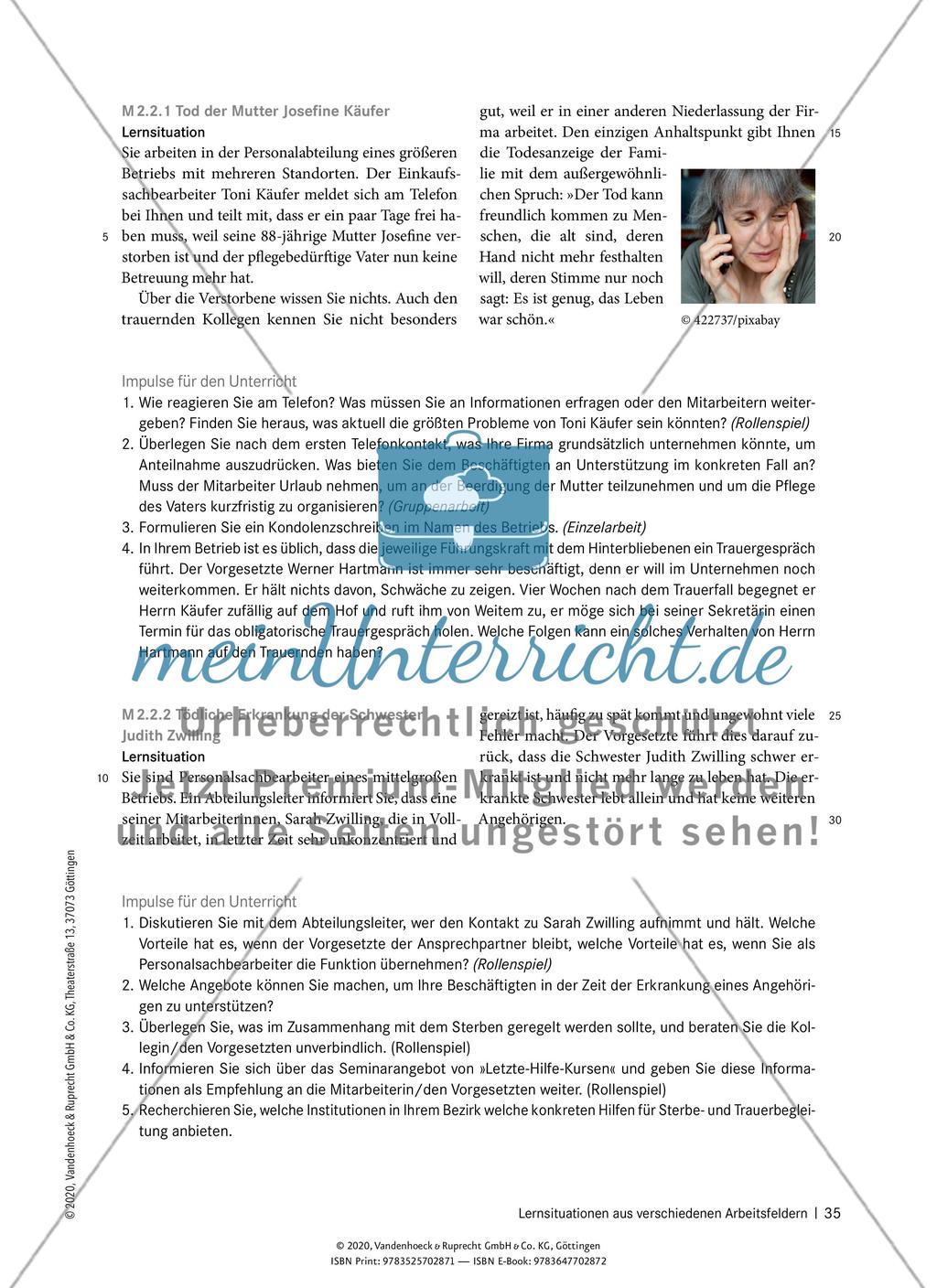 Lernsituationen aus verschiedenen Arbeitsfeldern Preview 5