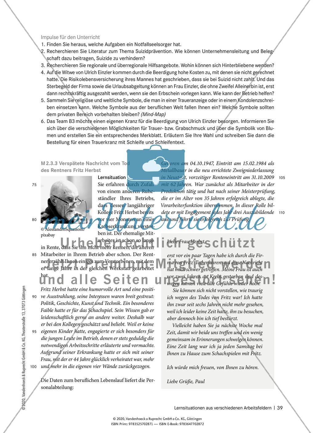Lernsituationen aus verschiedenen Arbeitsfeldern Preview 9