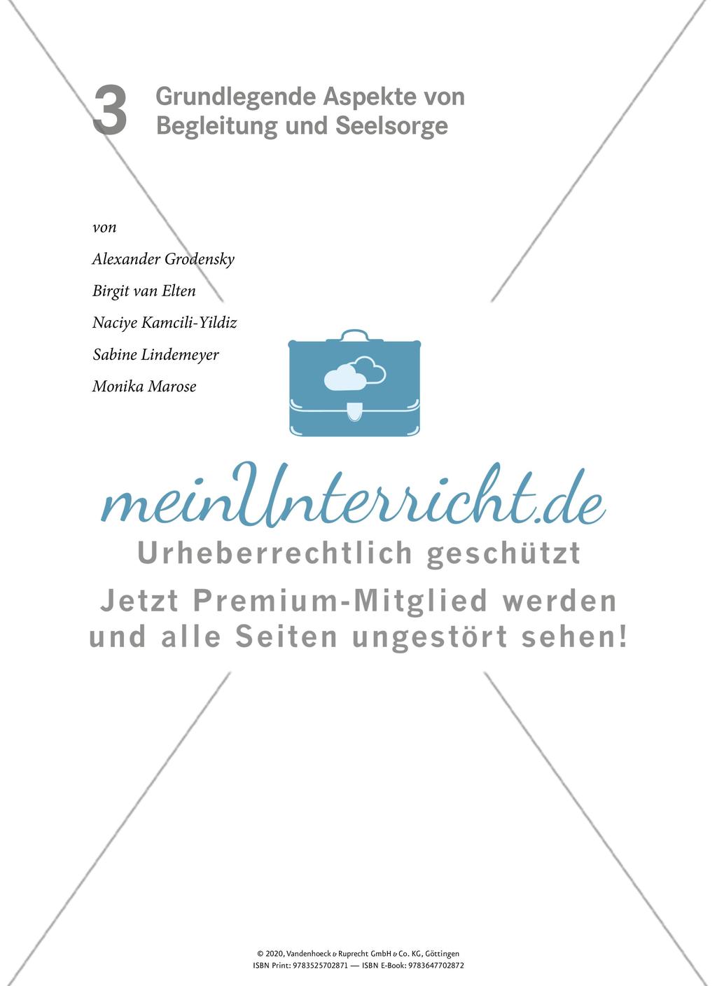 Grundlegende Aspekte von Begleitung und Seelsorge Preview 1