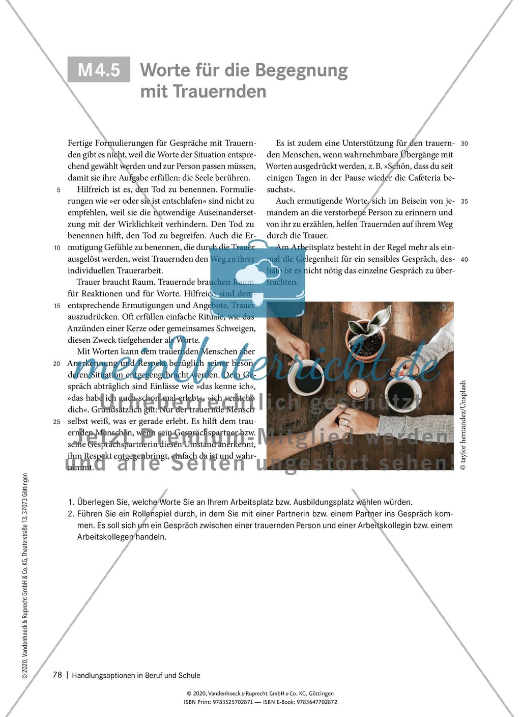 Handlungsoptionen in Beruf und Schule - M 4.1 - 4.5 Preview 10