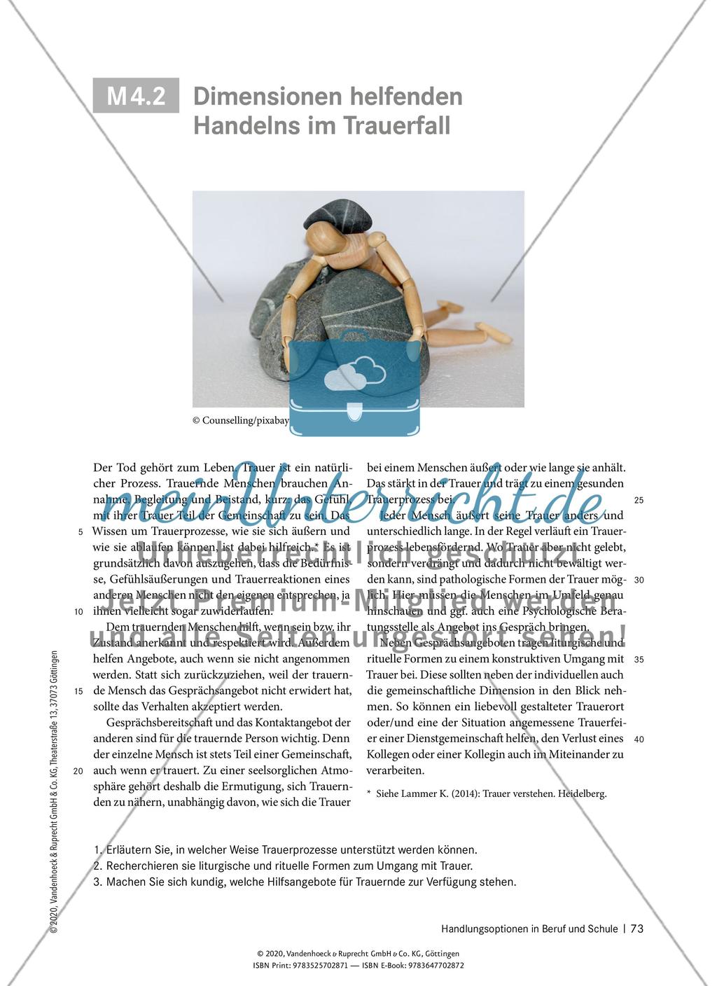 Handlungsoptionen in Beruf und Schule - M 4.1 - 4.5 Preview 5
