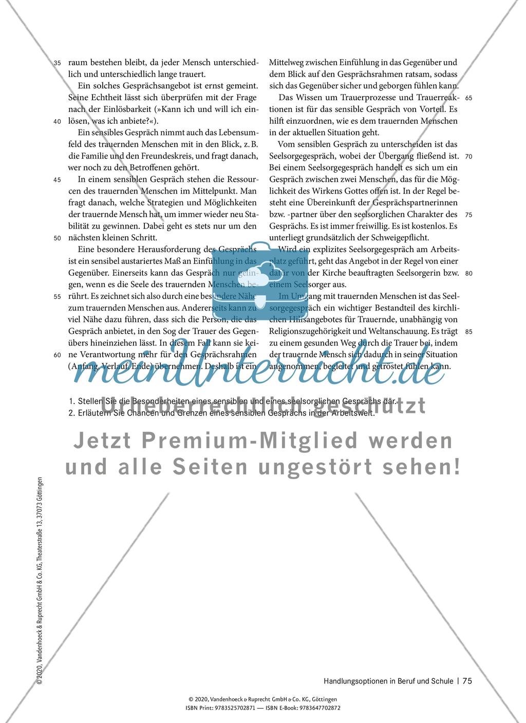 Handlungsoptionen in Beruf und Schule - M 4.1 - 4.5 Preview 7