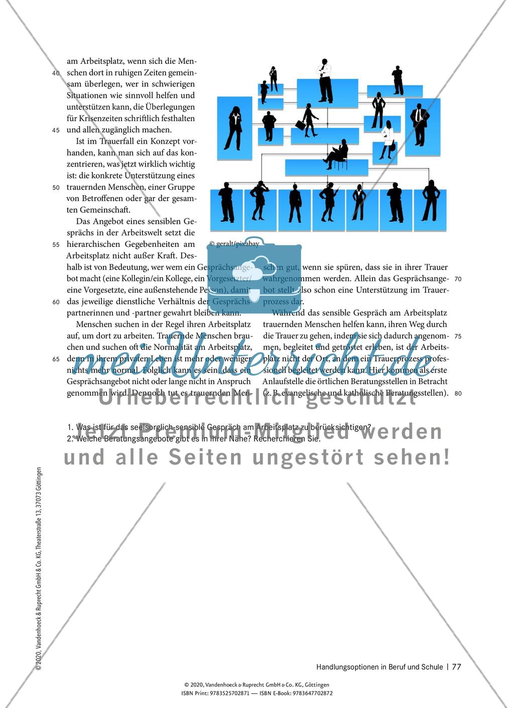 Handlungsoptionen in Beruf und Schule - M 4.1 - 4.5 Preview 9