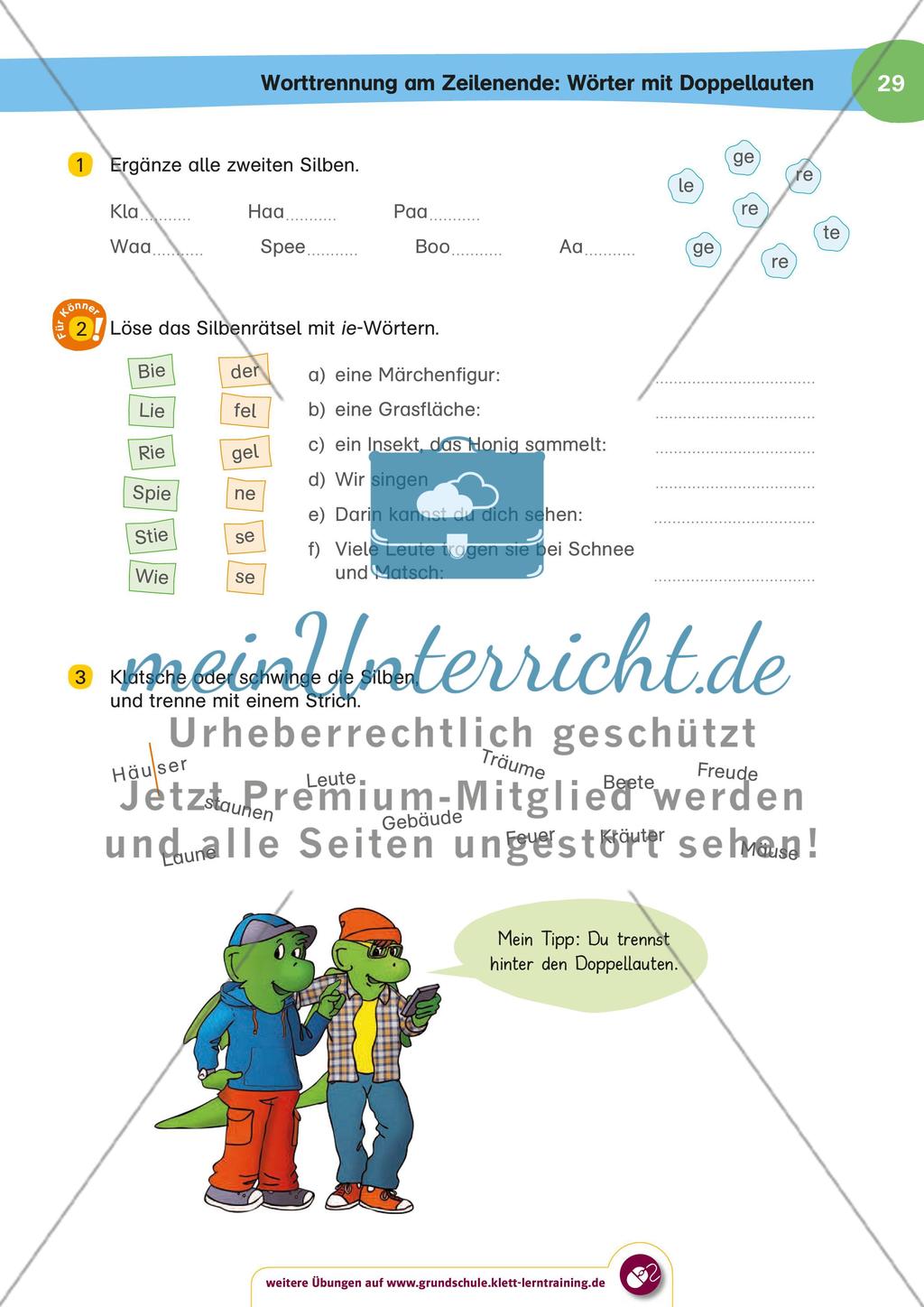 Worttrennung am Zeilenende - meinUnterricht