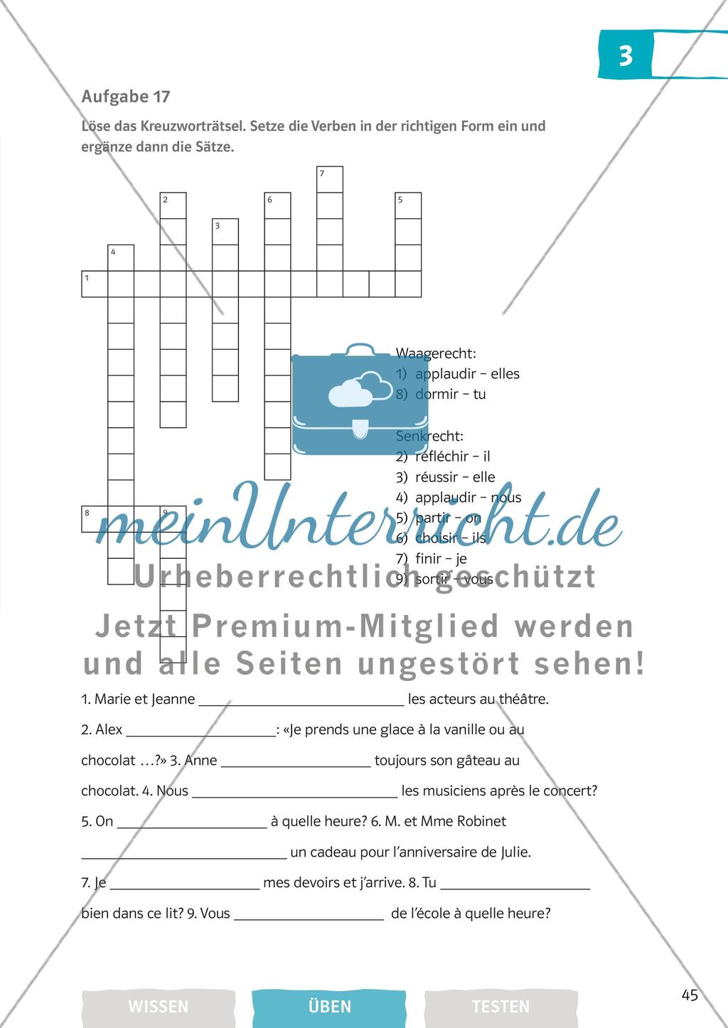 Die Verben: Das Présent Preview 12