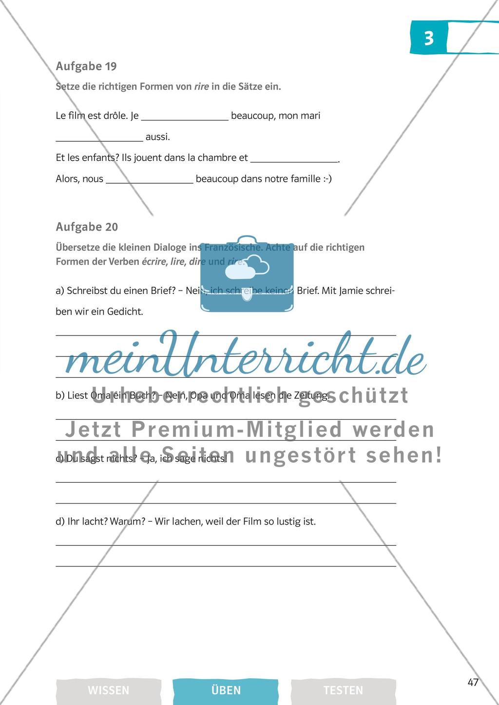 Die Verben: Das Présent Preview 14