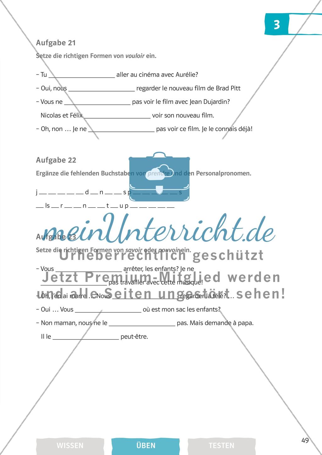 Die Verben: Das Présent Preview 16