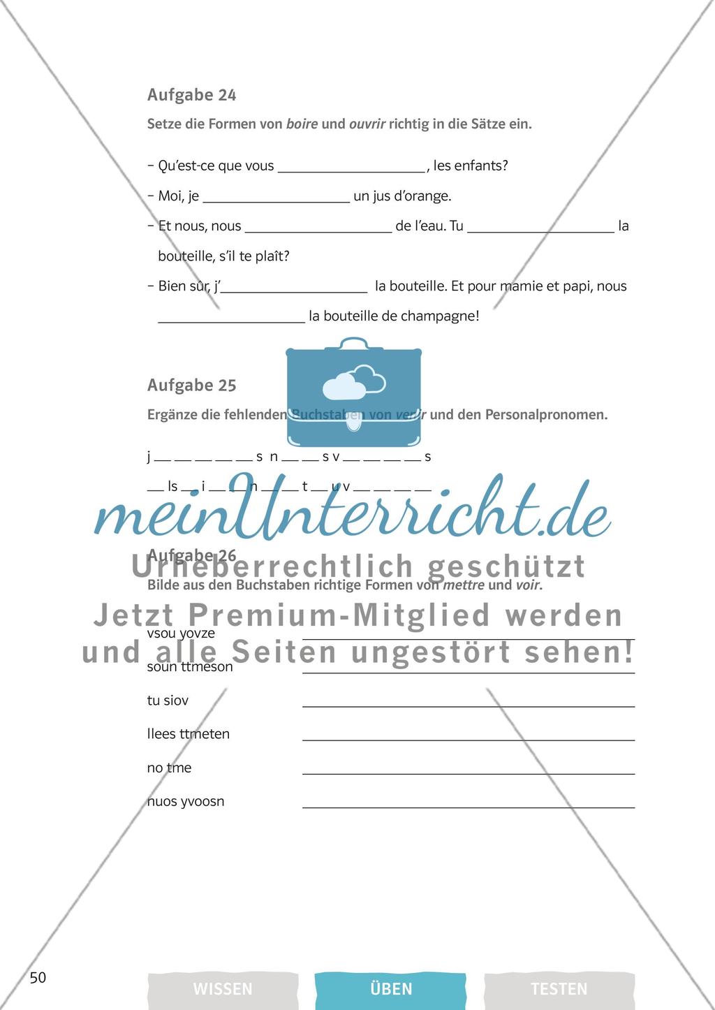 Die Verben: Das Présent Preview 17