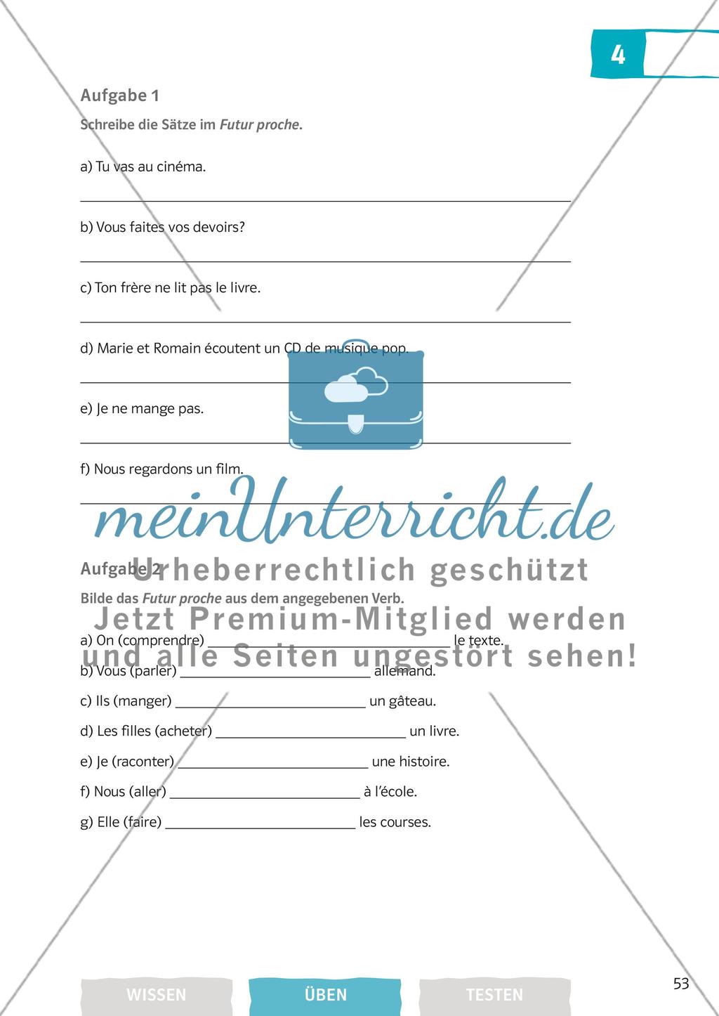 Futur proche und Imperativ Preview 2