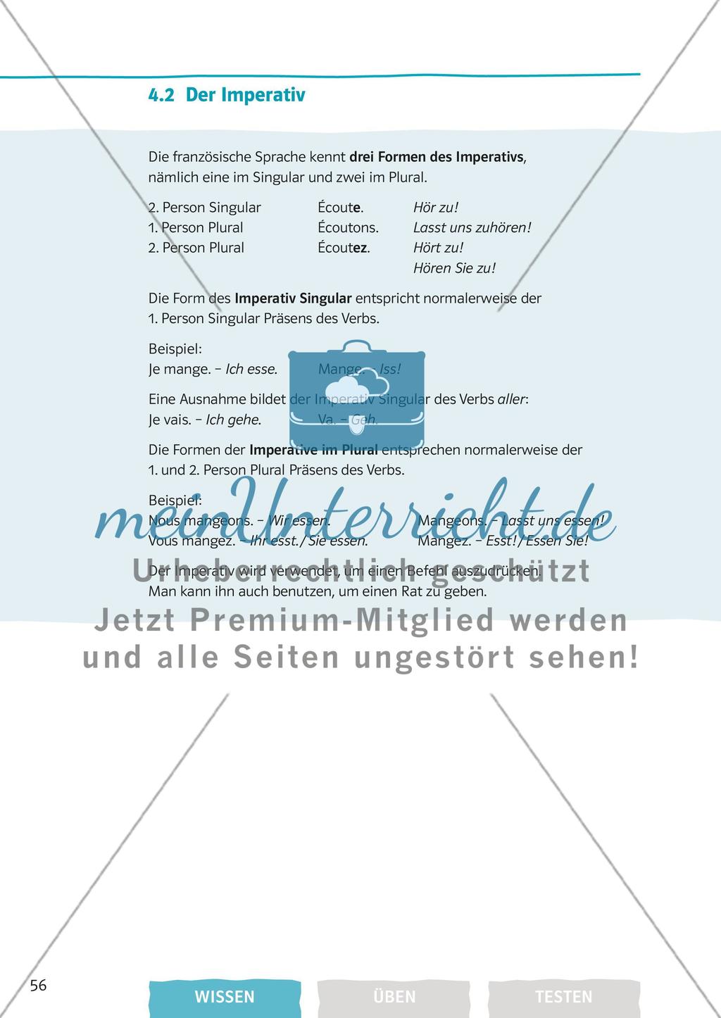 Futur proche und Imperativ Preview 5