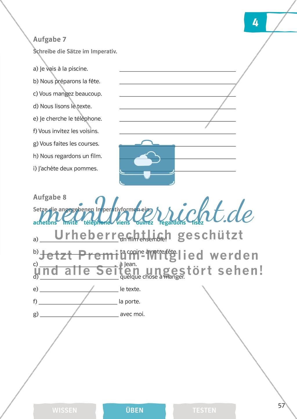 Futur proche und Imperativ Preview 6