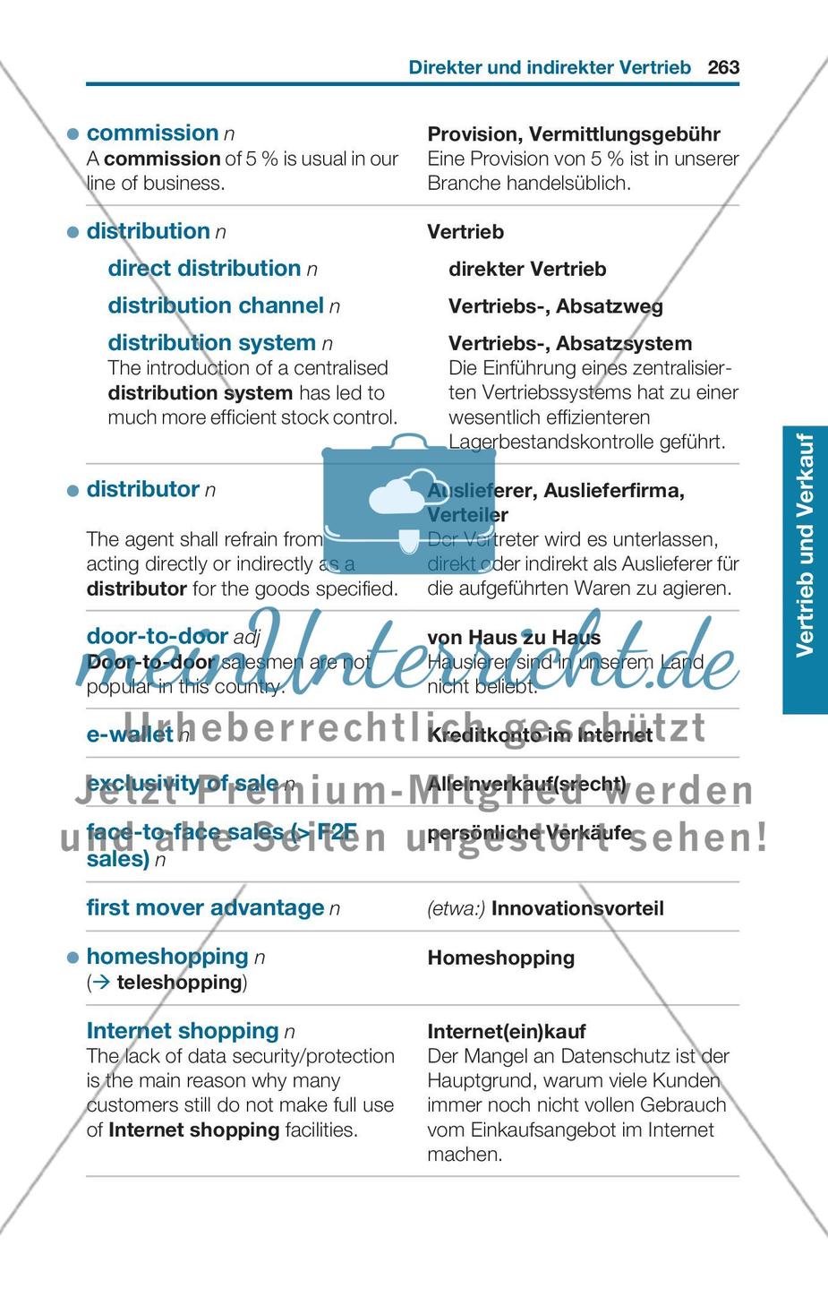 Thematischer Wortschatz: Vertrieb und Verkauf Preview 13