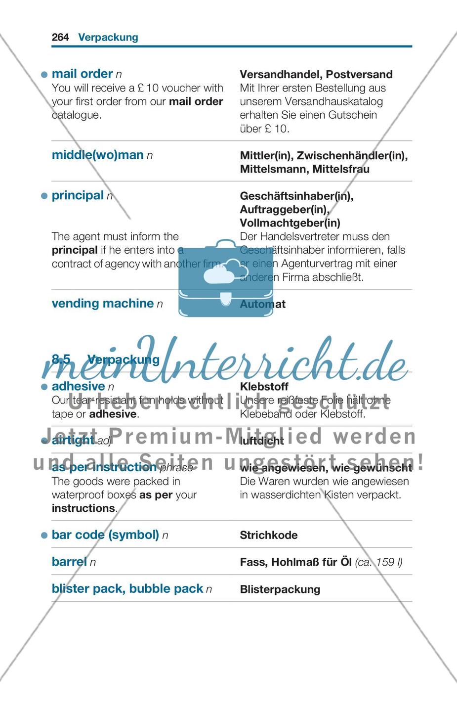 Thematischer Wortschatz: Vertrieb und Verkauf Preview 14