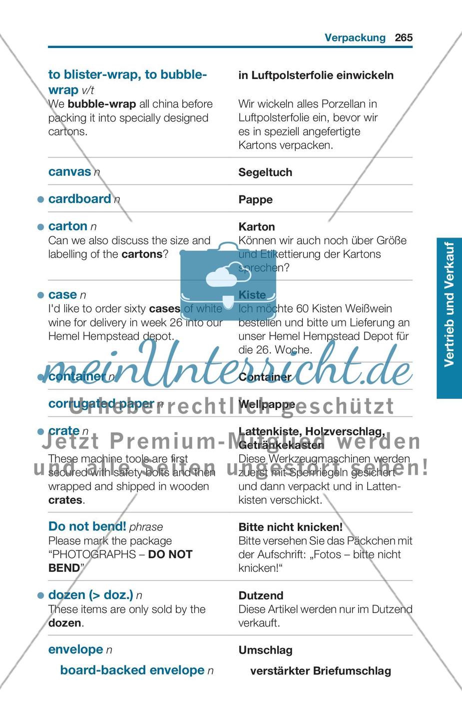 Thematischer Wortschatz: Vertrieb und Verkauf Preview 15