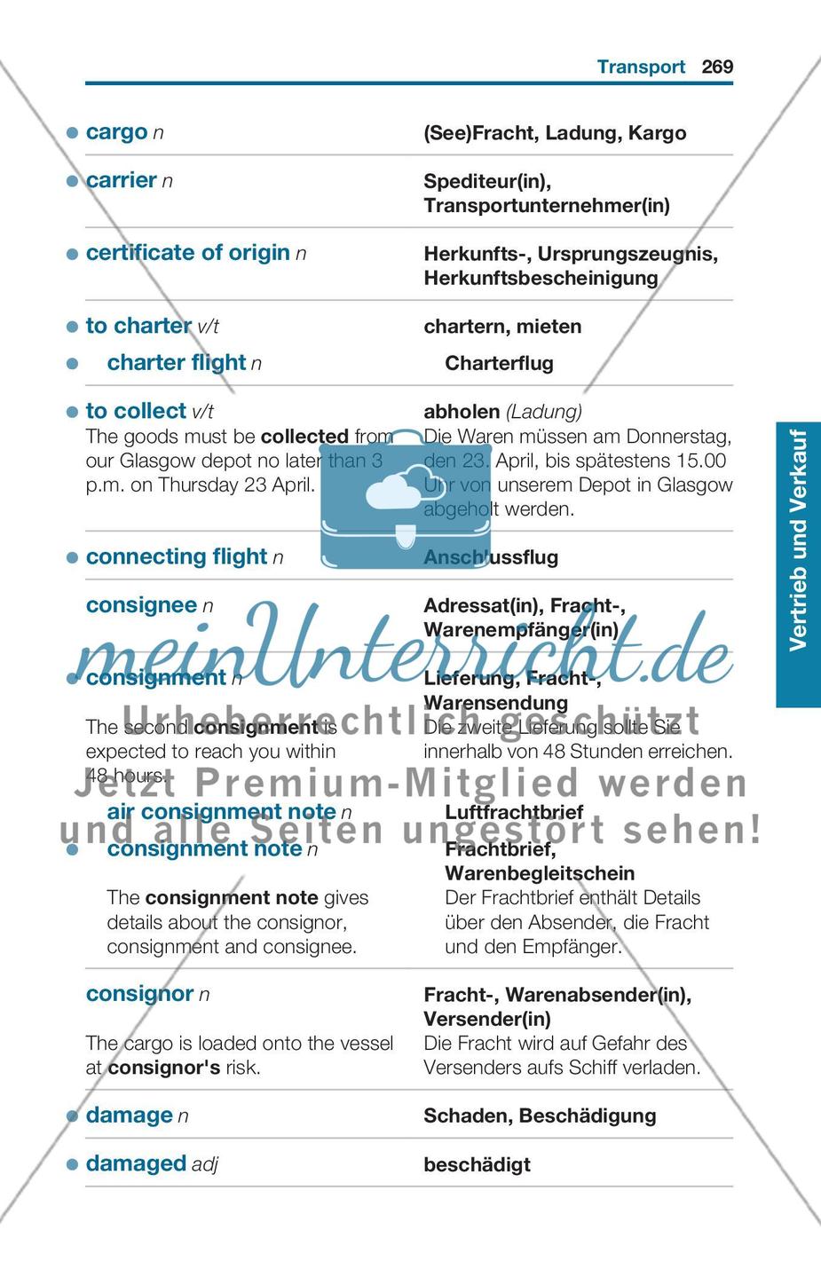Thematischer Wortschatz: Vertrieb und Verkauf Preview 19
