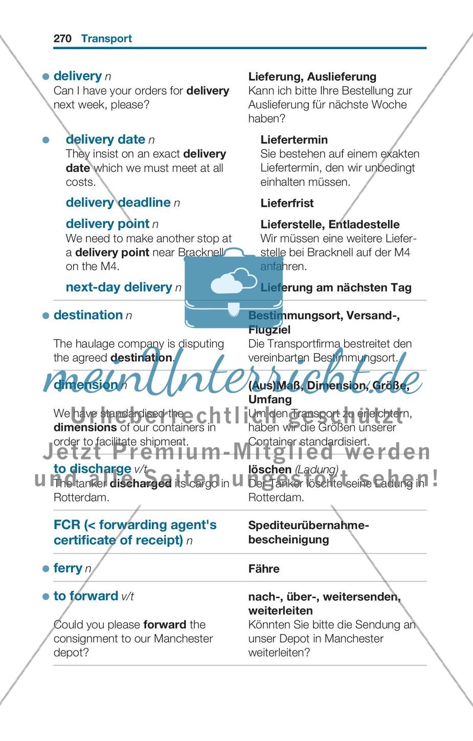 Thematischer Wortschatz: Vertrieb und Verkauf Preview 20