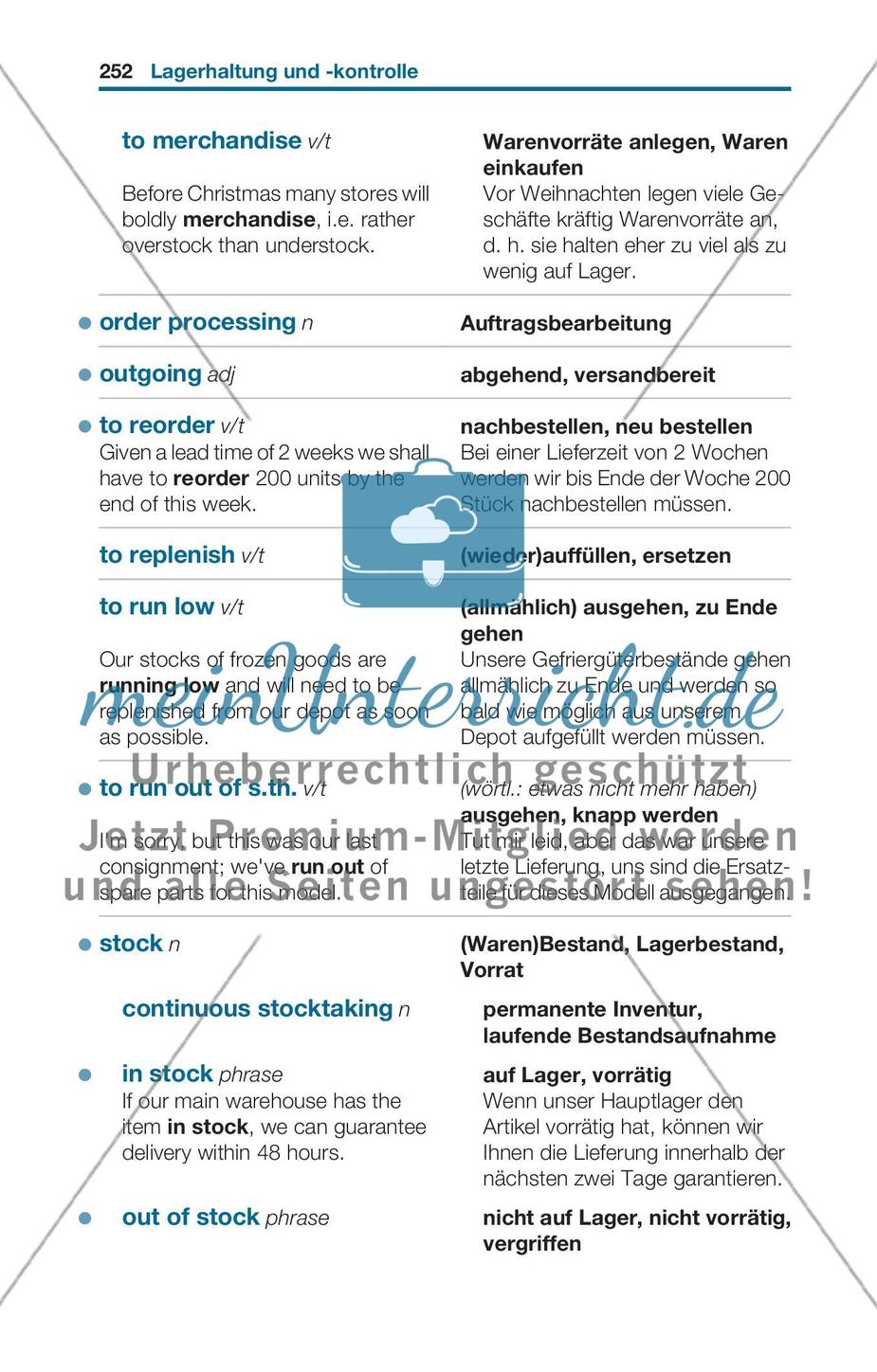 Thematischer Wortschatz: Vertrieb und Verkauf Preview 2
