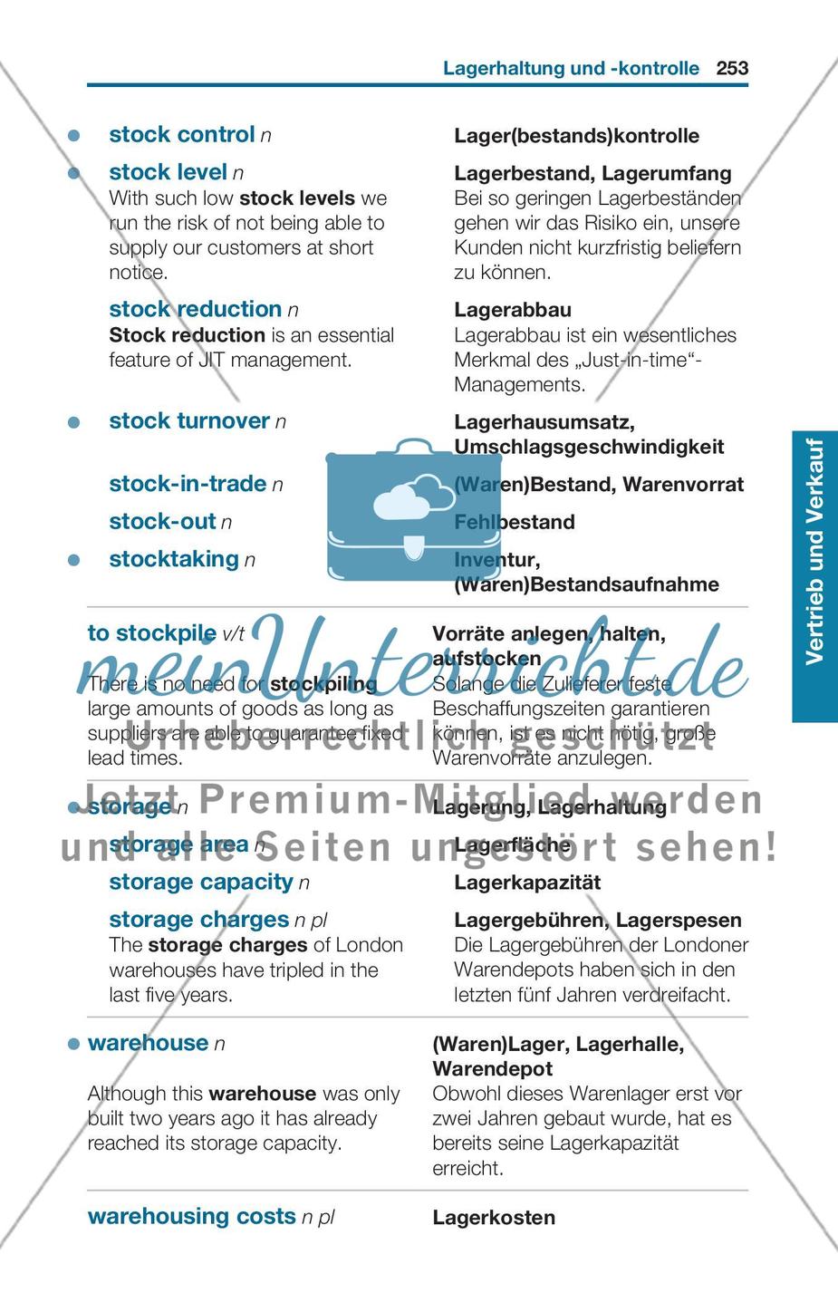 Thematischer Wortschatz: Vertrieb und Verkauf Preview 3