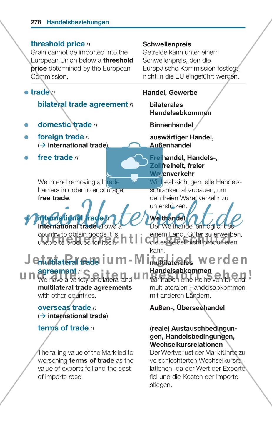 Thematischer Wortschatz: Internationaler Handel Preview 5