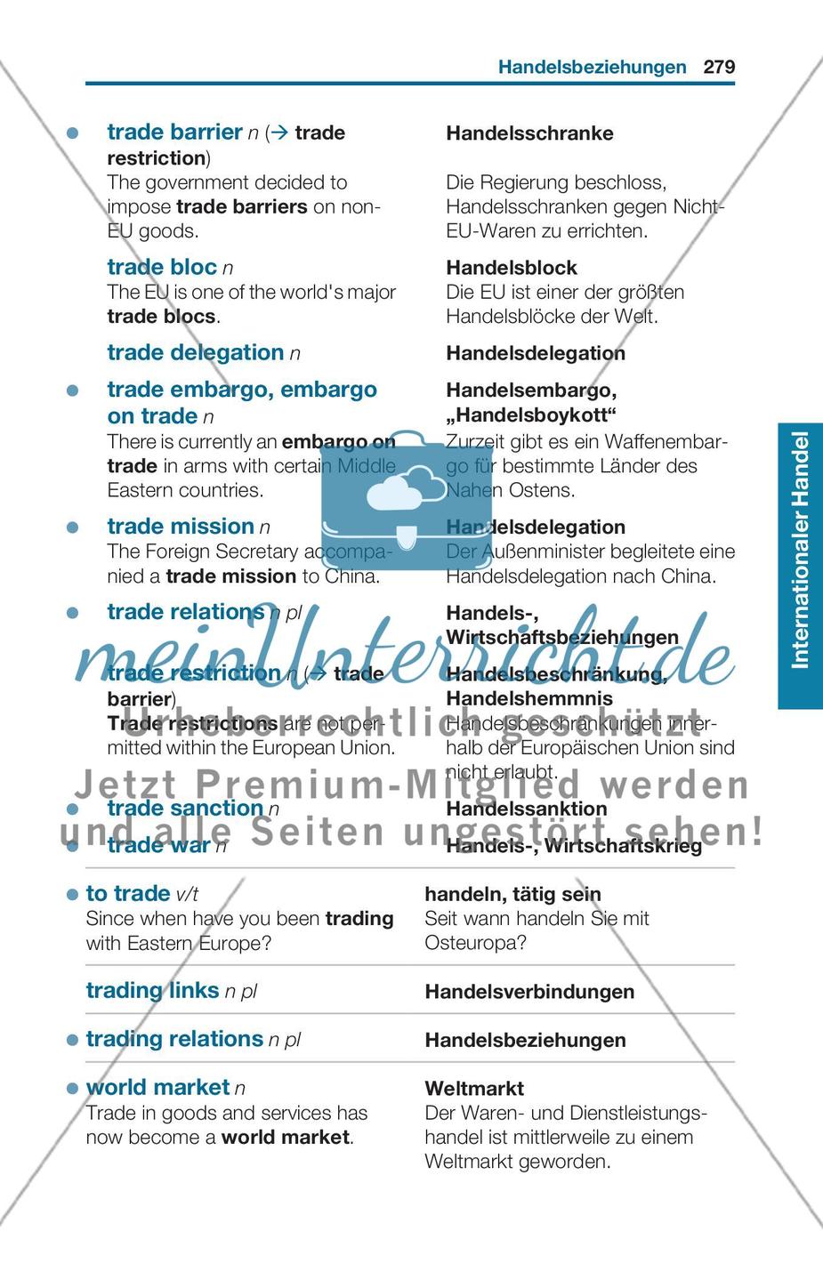 Thematischer Wortschatz: Internationaler Handel Preview 6