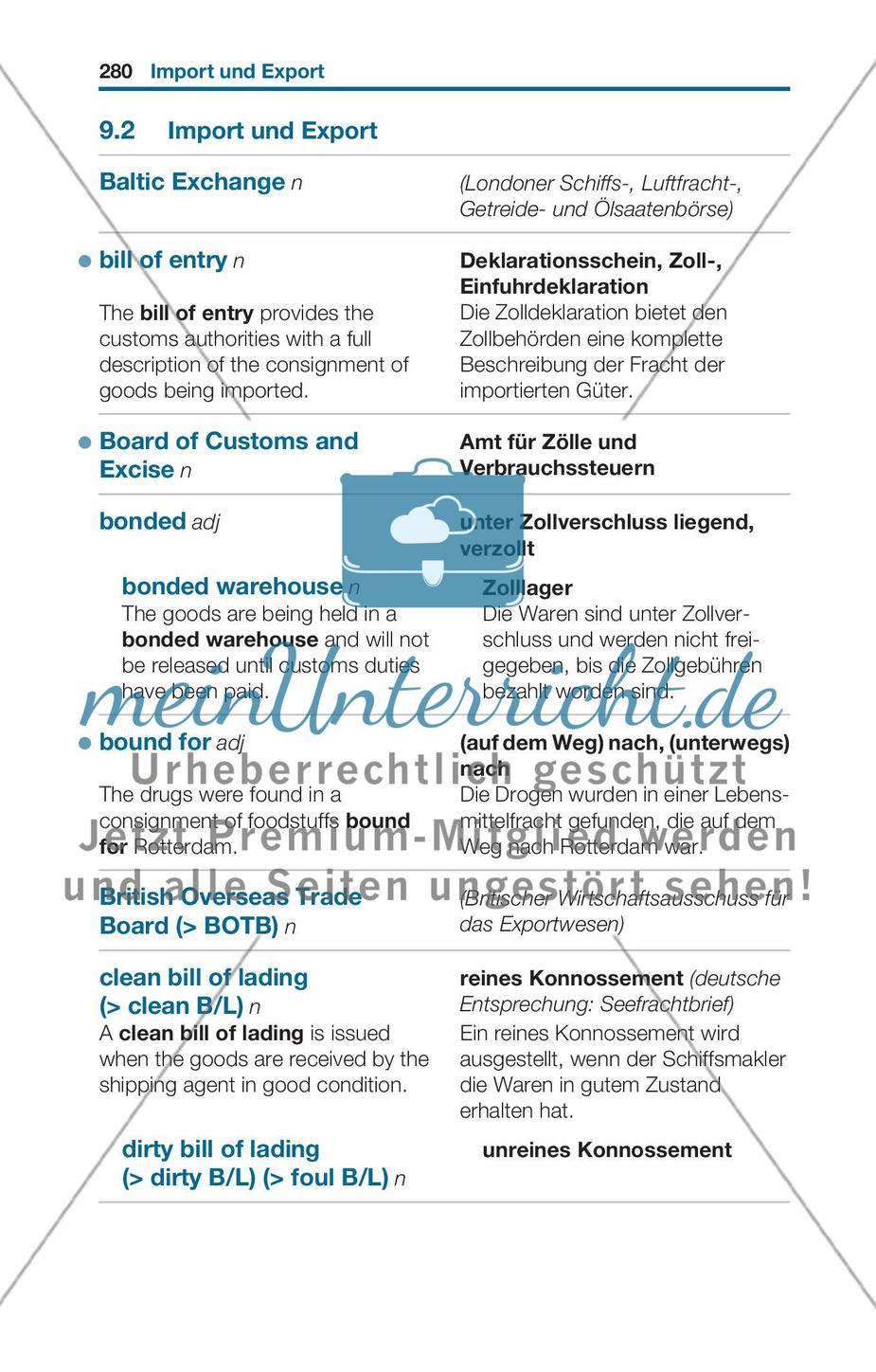 Thematischer Wortschatz: Internationaler Handel Preview 7