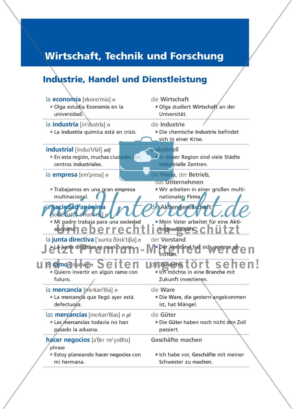 Wirtschaft, Technik und Forschung Preview 1