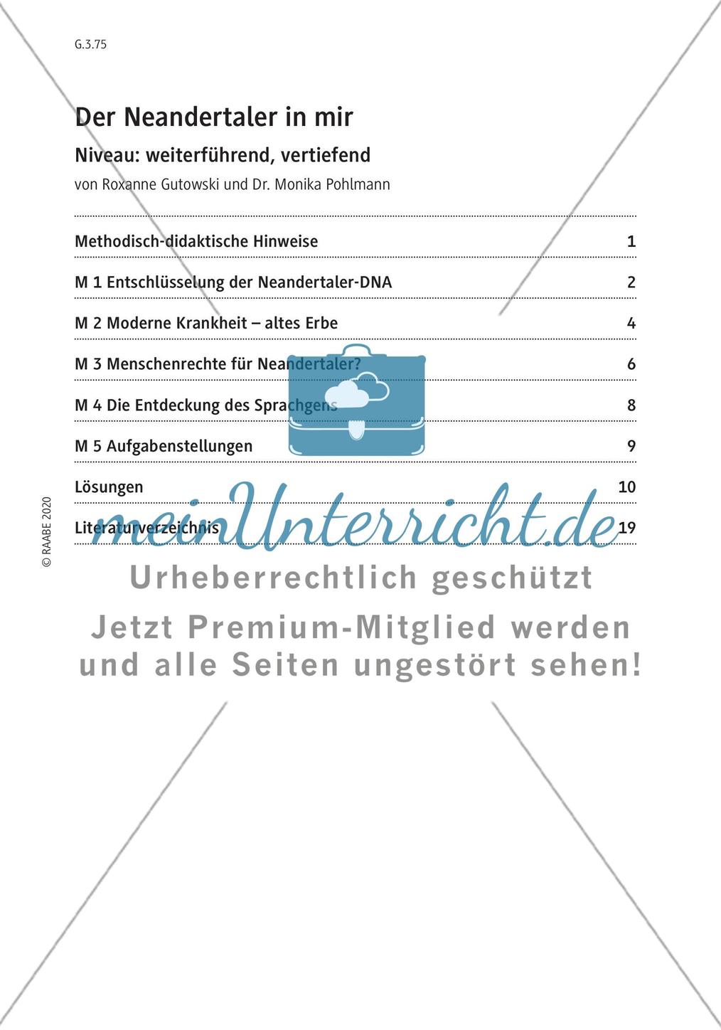 Der Neandertaler in mir – Genetisches Erbe im modernen Menschen Preview 3