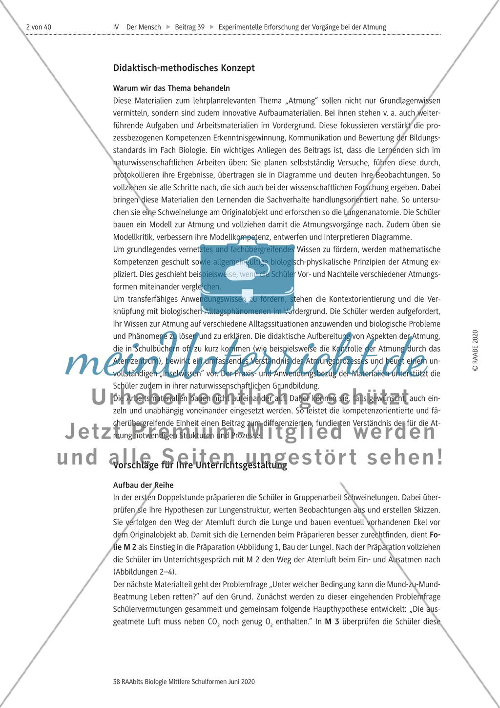 Experimentelle Erforschung der Vorgänge bei der Atmung Preview 2