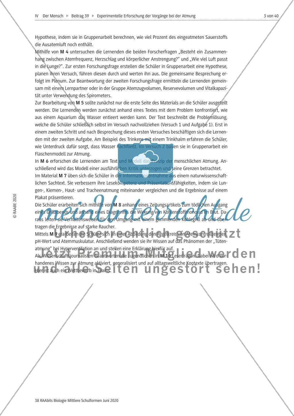 Experimentelle Erforschung der Vorgänge bei der Atmung Preview 3