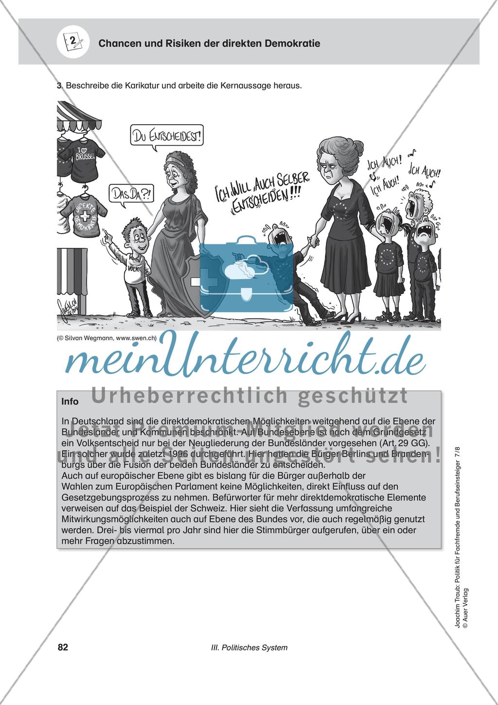 Chancen und Risiken der direkten Demokratie - meinUnterricht