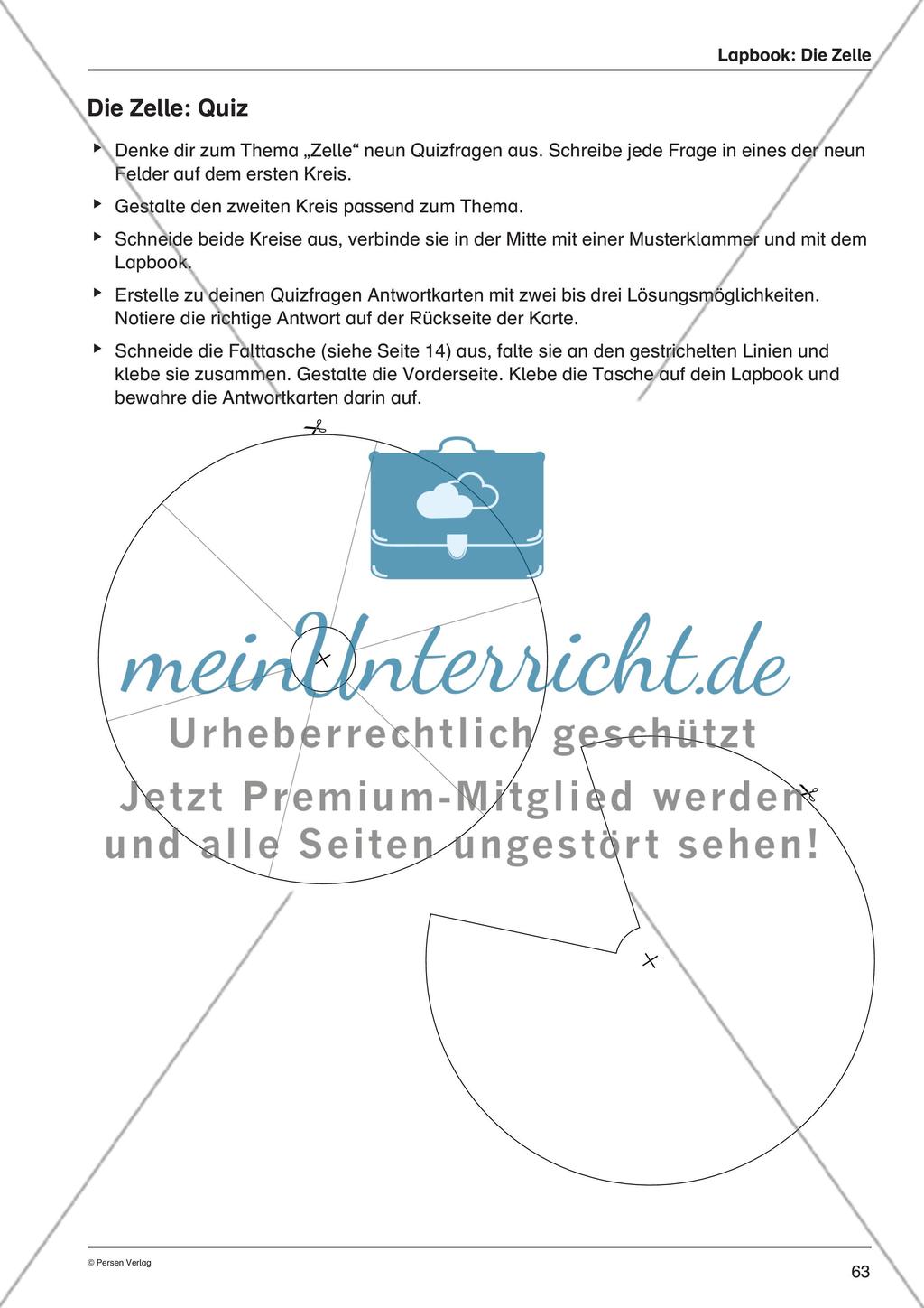 Lapbook: Die Zelle Preview 12