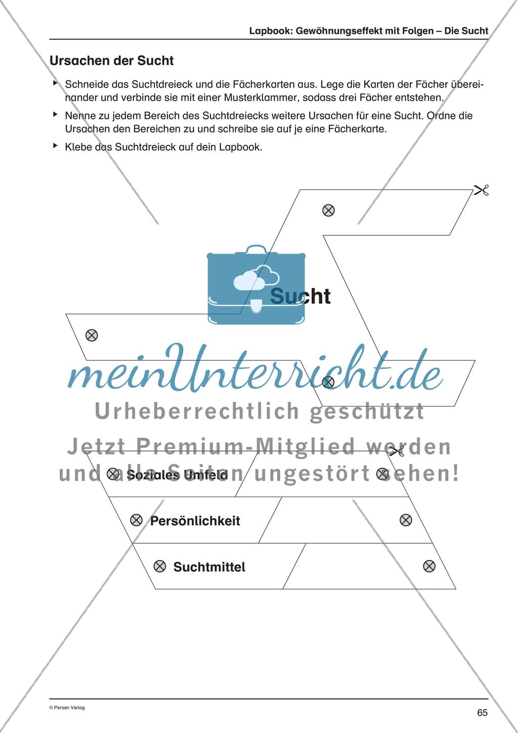 Lapbook: Gewöhnungseffekt mit Folgen – Die Sucht Preview 2