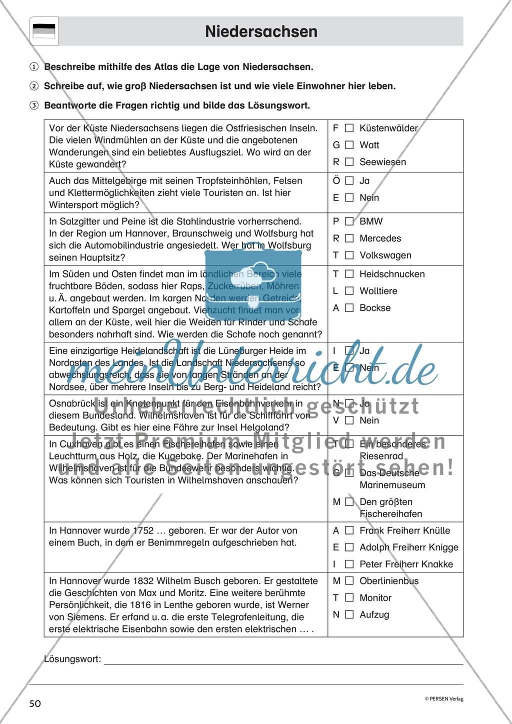 Die Bundesländer: Bremen, Sachsen-Anhalt, Sachsen, Niedersachsen Preview 11