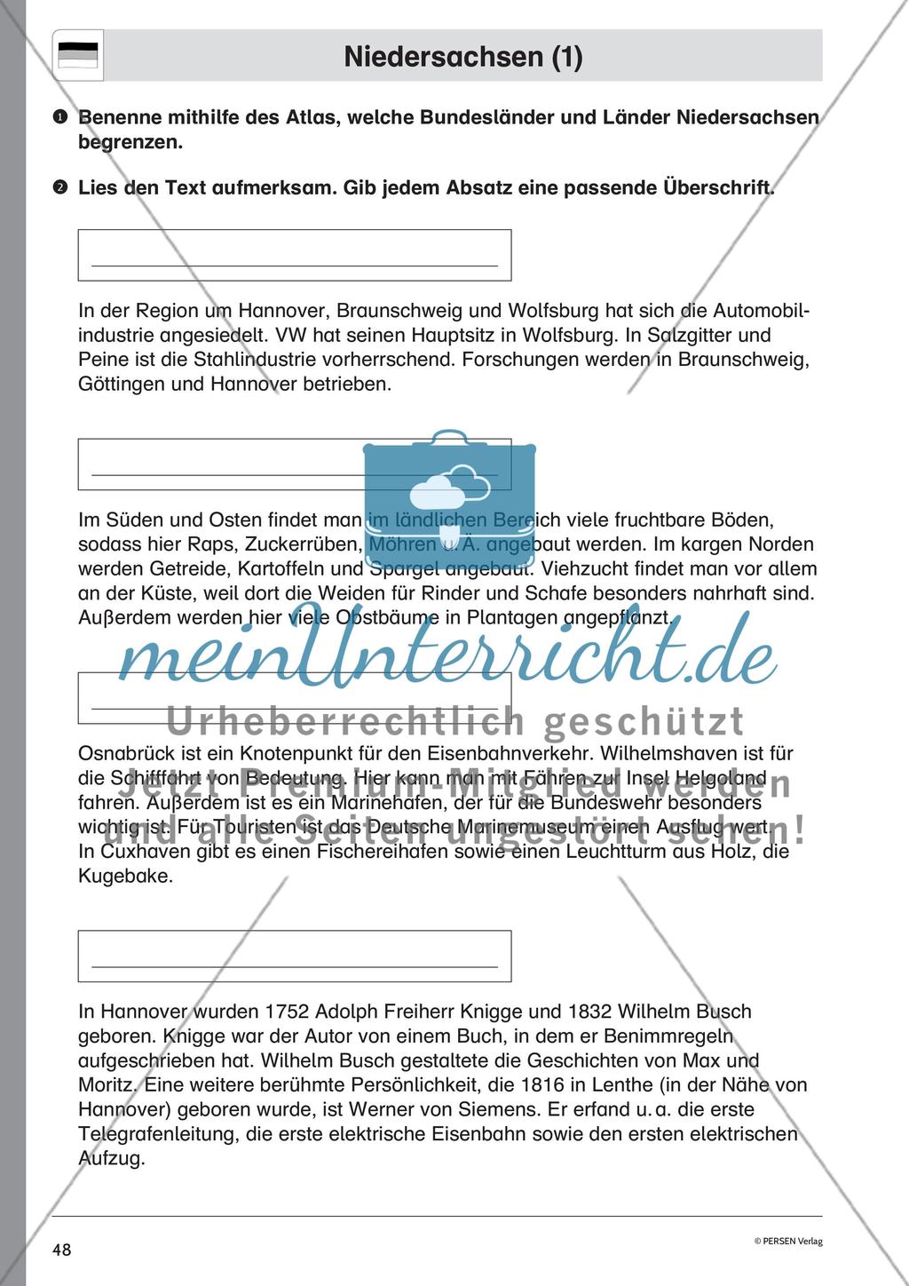 Die Bundesländer: Bremen, Sachsen-Anhalt, Sachsen, Niedersachsen Preview 9