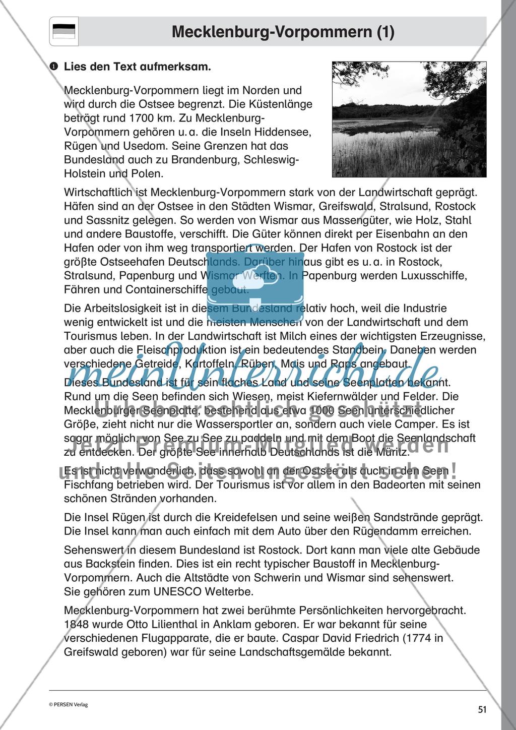 Die Bundesländer: Mecklenburg-Vorpommern, Thüringen, Brandenburg Preview 1