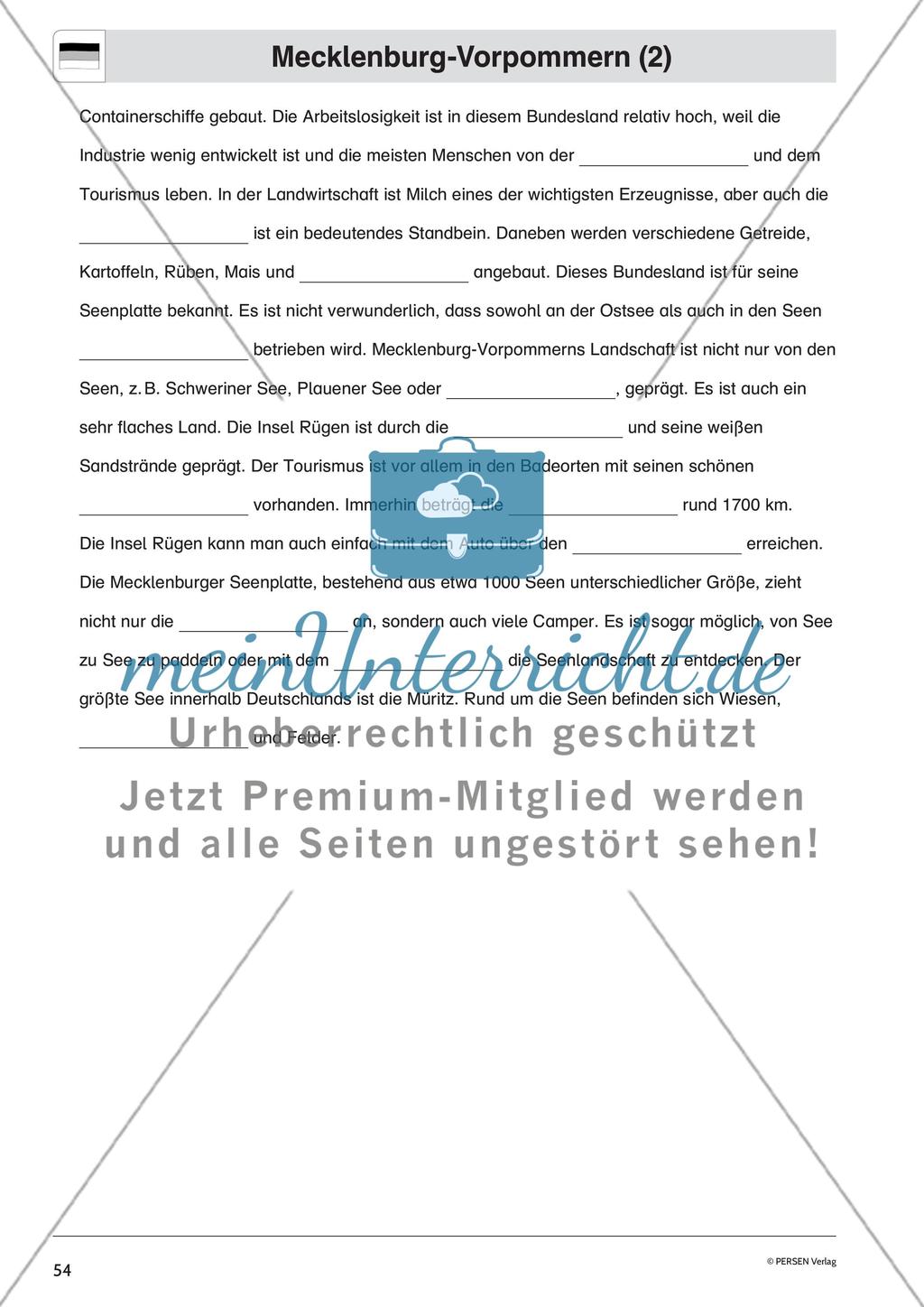 Die Bundesländer: Mecklenburg-Vorpommern, Thüringen, Brandenburg Preview 4