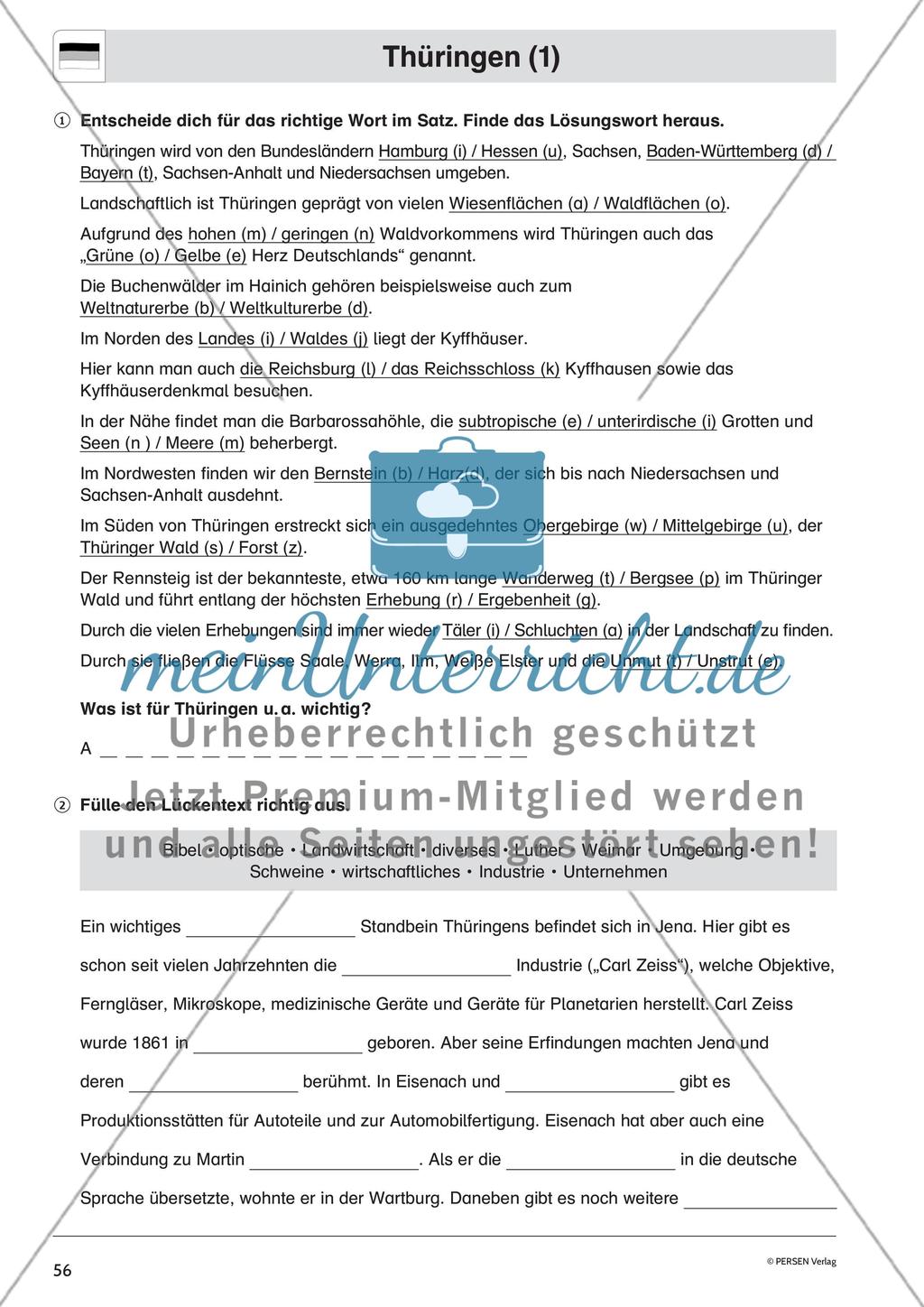 Die Bundesländer: Mecklenburg-Vorpommern, Thüringen, Brandenburg Preview 6