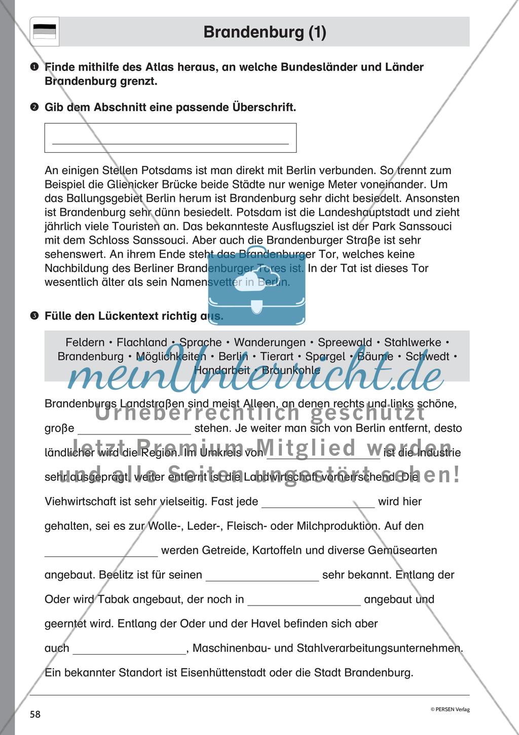 Die Bundesländer: Mecklenburg-Vorpommern, Thüringen, Brandenburg Preview 8