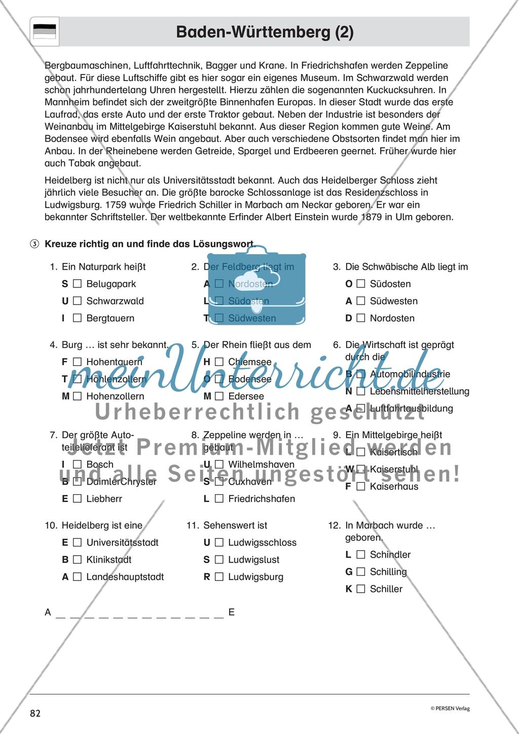 Die Bundesländer: Rheinland-Pfalz, Nordrhein-Westfalen, Baden-Württemberg Preview 11