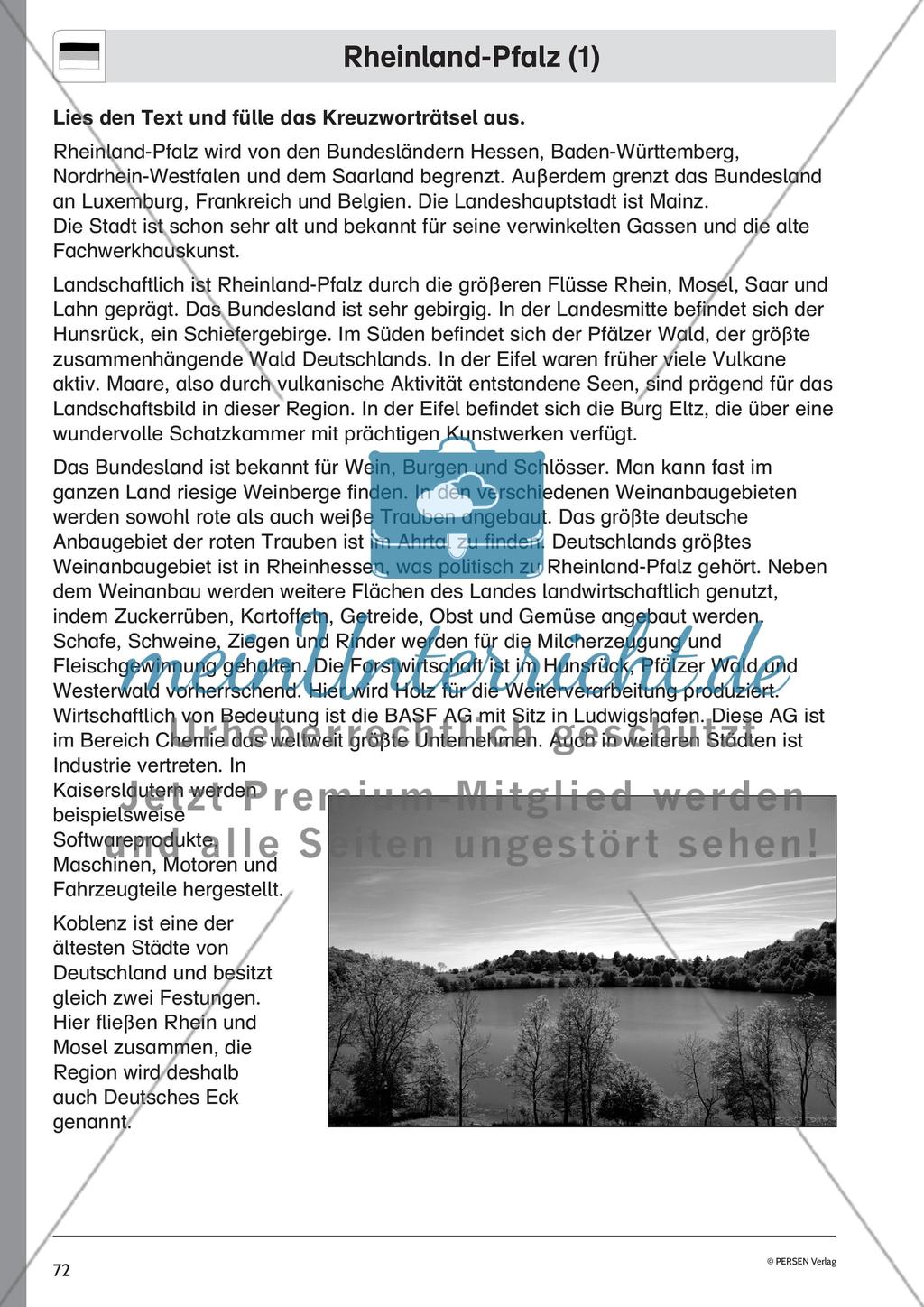 Die Bundesländer: Rheinland-Pfalz, Nordrhein-Westfalen, Baden-Württemberg Preview 1