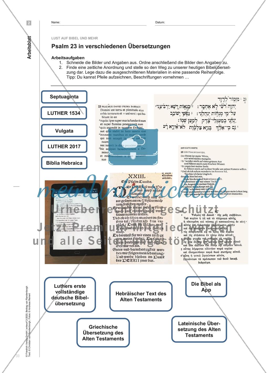 Lust auf Bibel und mehr - Wie können Freude und Interesse, sich mit der Bibel zu beschäftigen, geweckt werden? Preview 7