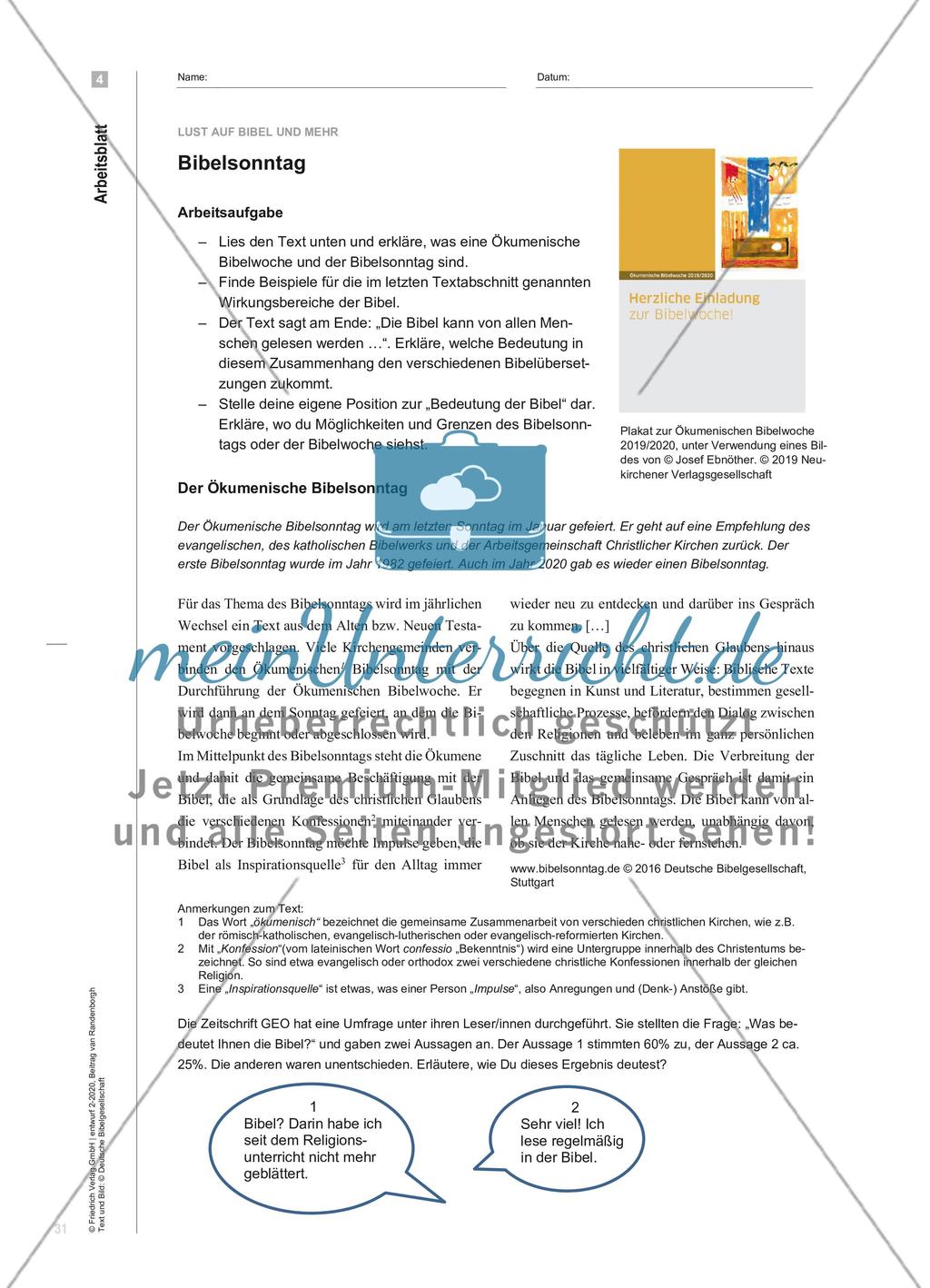 Lust auf Bibel und mehr - Wie können Freude und Interesse, sich mit der Bibel zu beschäftigen, geweckt werden? Preview 8