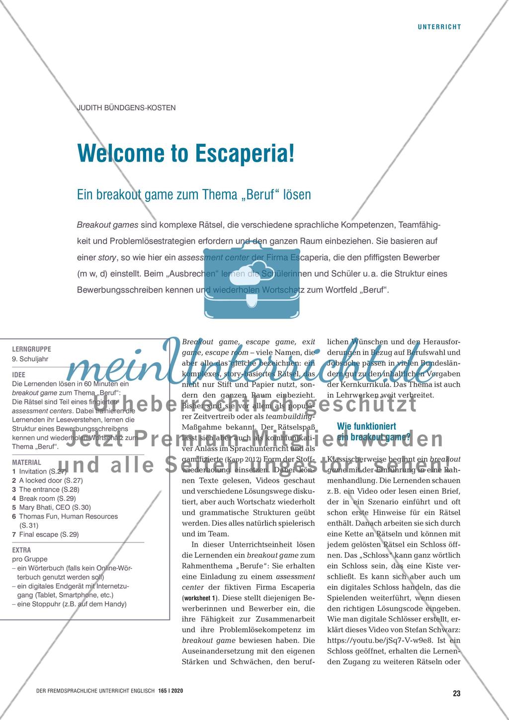 Welcome to Escaperia! Preview 1