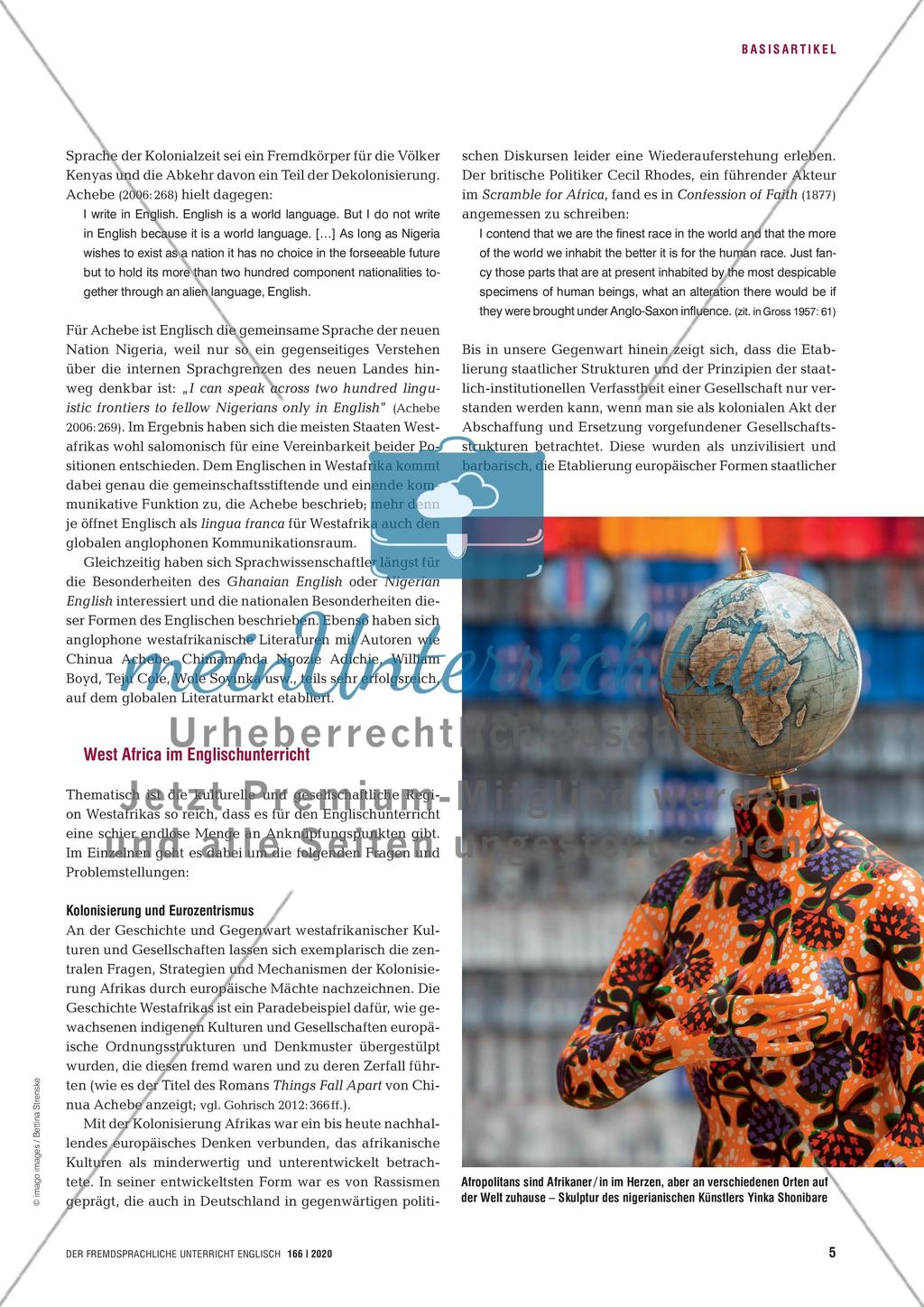 A multitude of stories - West African literatures and cultures im Englischunterricht Preview 4