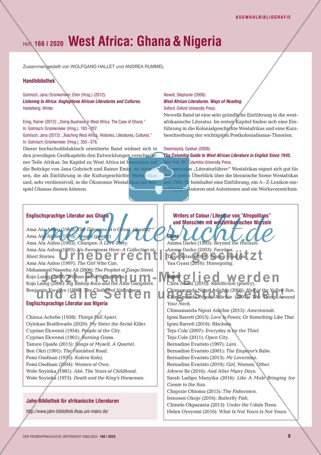 A multitude of stories - West African literatures and cultures im Englischunterricht Preview 8